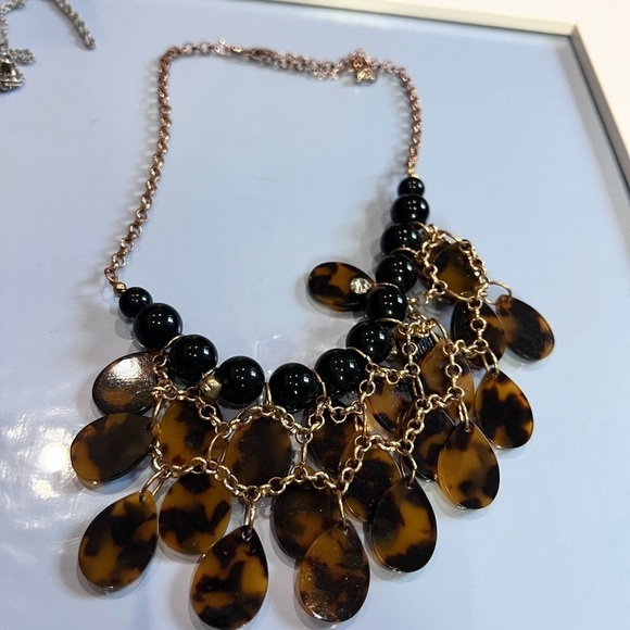 COPY - Brown , black , leopard necklace - Picture 2 of 4